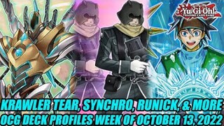 Krawler Tear, Synchro, Runick, & More! Yu-Gi-Oh! OCG Deck Profiles Week Of October 13, 2022