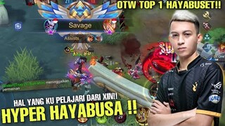 NYOBA HAYABUSA HYPER CARRY LANGSUNG SAVAGE !! OTW TOP 1 HAYABUSA TAPI BOONG - MOBILE LEGENDS