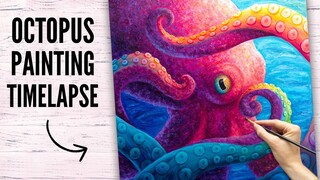 Octopus Speed Painting Time Lapse in Acrylic