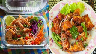 ข้าวยำไก่แซ่บสูตรทำขาย สูตรผสมแป้งทอดไก่กรอบ  สูตรน้ำยำแซ่บๆง่ายๆ