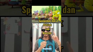 Spongebob dan Patrick jadi Monster 😱. Alur cerita film Spongebob Squarepants. #shorts #shortsvideo .