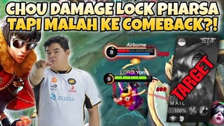 CHOU DAMAGE !! PHARSA GW LOCK SAMPE MATI !! TAPI KENA COMEBACK COKKKK !!!