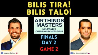 NASOBRAHAN SA BILIS! TINDING BLUNDER! Airthings Masters Carlsen vs Nepomiatchchi Finals Day2 Game 2