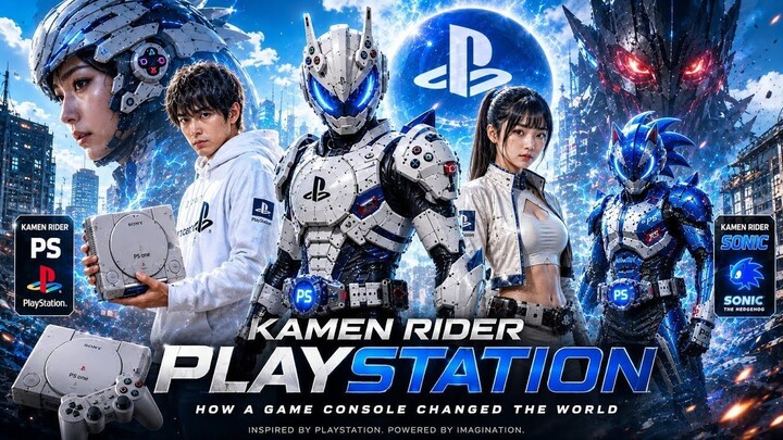 KAMEN RIDER PLAYSTATION- The Beginning - Official AI Movie (4K)