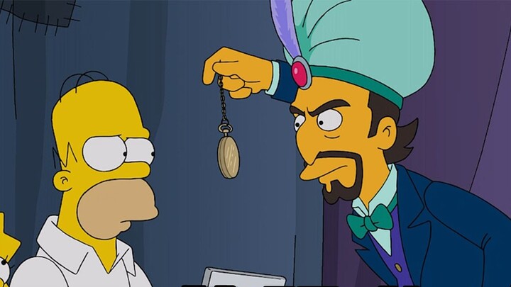 The Simpsons: Homer secara tidak sengaja dihipnotis menjadi seorang anak berusia sepuluh tahun, meny