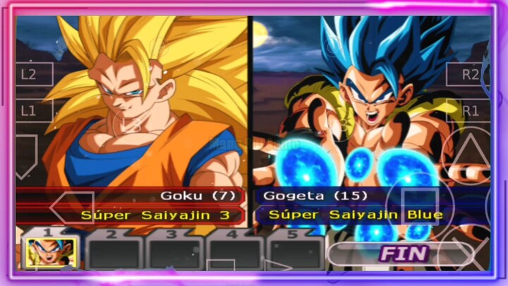 Goku SSJ 3 VS Gogeta SSJ Blue - DB MOD ANDROID GAMEPLAY