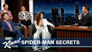 Tom Holland, Zendaya, Benedict Cumberbatch & Jacob Batalon on Seeing Spider-Man & Keeping Secrets