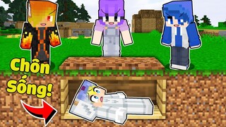 NẾU TÔ GÀ BỊ CHÔN SỐNG TRONG MINECRAFT BỞI LÀNG SINH TỐ SIÊU ĐÁNG SỢ