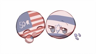 [countryhumans handwritten/US-Israel] Weather forecast: Rain today