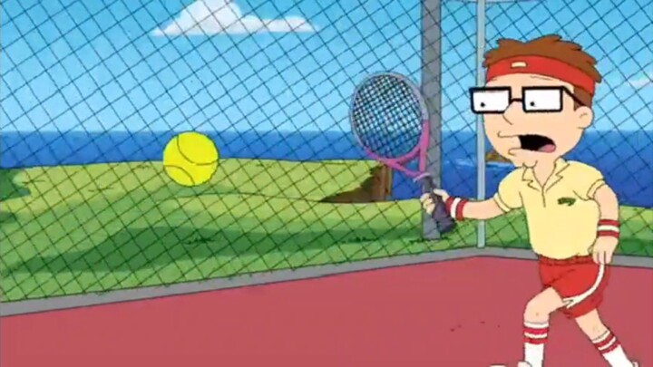 American Dad Tennis Scene