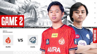 AURA vs EVOS GLORY | Regular Season Week 8 Day 3 | Game 2 | #MPLIDS13