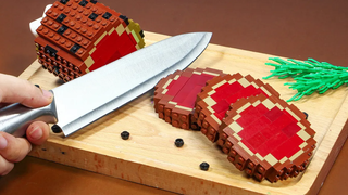 สเต็กที่สมบูรณ์แบบของ Gordon Ramsay และ LEGO - ชีวิตจริง Lego / Stop Motion Cooking