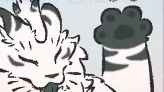 Bai Ze licking fur loop 30 seconds (with GIF)