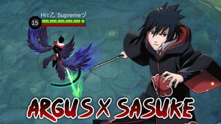 SCRIPT SKIN ARGUS X SASUKE AKATSUKI FULL EFFECTS NO PASSWORD - MOBILE LEGENDS