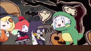 gura~gura friend meeting at halloween collab