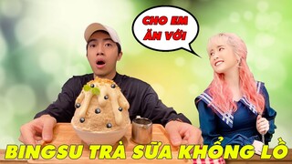 CrisDevilGamer và Mai Quỳnh Anh ĂN BINGSU TRÀ SỮA KHỔNG LỒ