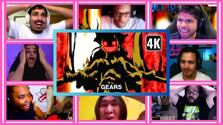 🔥🔥 GEAR 5 Teaser Reaction Mashup 🥁 Luffy Gear 5 Reaction Mashup | One Piece Day Special