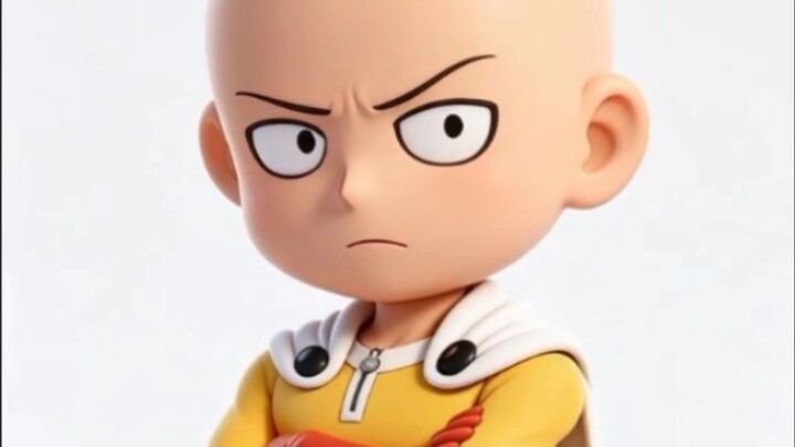 Saitama process from drawing into 3d character