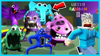 KITA KABUR DARI THE GARTEN OF BANBAN 3 DI ROBLOX! BANYAK BANGET MONSTERNYA!