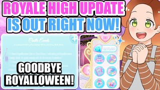 ROYALE HIGH JUST UPDATED! Goodbye Royalloween! Next Up, WINTER! 🏰 Royale High Roblox Update