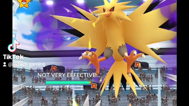 Raid Shadow Zapdos #zapdos #raid #pokemongo #gameplay #akhemgaming