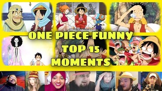 One Piece Funny Top 15 Moments / One Piece Reaction Mashup