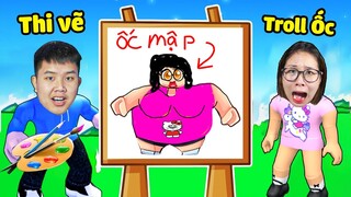 Thi vẽ xem ai là họa sĩ vẽ đẹp nhất? bqThanh Troll Ốc Phát Cáu Trong Speed Draw Roblox