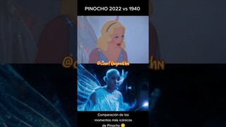 Pinocho 2022 Vs 1940 👦🪵 #shorts #Disney #pinocchio