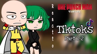 One Punch Man react to Tiktoks PART 1-2 || Gacha Club || OPM Reacts