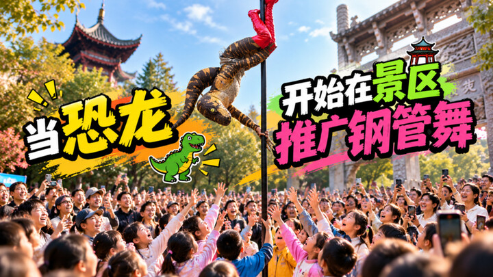 When dinosaurs start promoting pole dancing at the scenic area.