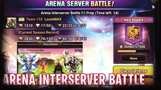 Arena Interserver Battle Server Asia VS Server China