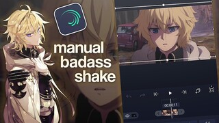 Manual badass shake tutorial | alight motion 4.0