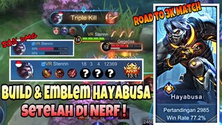 BUILD & EMBLEM TERBARU HAYABUSA SETELAH NERF ! Stenly Hayabusa Gameplay !