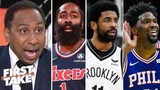 Stephen A. warns Kyrie 50pts: "Embiid-Harden will murder Nets in 76ers game"