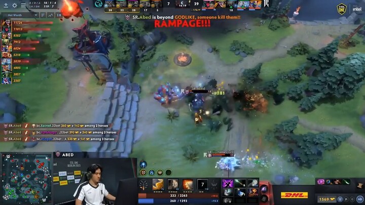 Abed Rampage at minute 16 forces BC to call gg