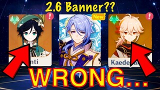 2.6 Banner CHANGE!!!? THIS Will RUIN YOUR Primogems PLAN….|genshin impact