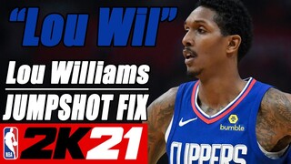 Lou Williams Jumpshot Fix NBA2K21 with Side-by-Side Comparison