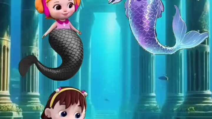 Kuromi berubah menjadi putri duyung!