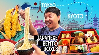 Japanese BENTO BOXES & Must Try UDON NOODLES | Tokyo to Kyoto Japan