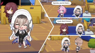 Aponia Chibi Interaction | Honkai Impact 3