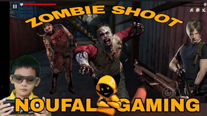 main game zombie shoot, zombie koki membawa pisau