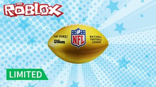 รีวิว Limited Item NFL Wilson Golden Football Head! (NFL Event) | Roblox
