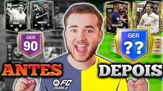 🔥TRANSFORMAÇÃO DA CONTA DO INSCRITO🔥MBAPPÉ E RAÚL IDOLO PRIME NO FC MOBILE 24