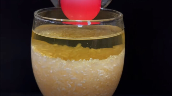 What Happens When a 1000°C Iron Ball Meets Rice?