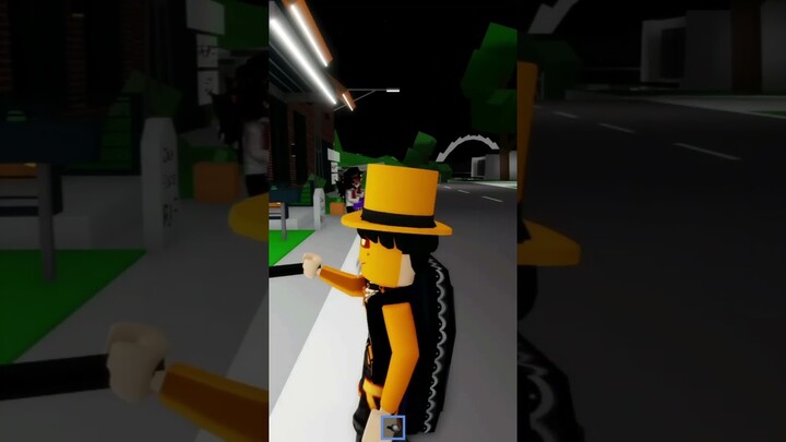 Ketika Aku Dan Adiku Pake Kostum Orange Hitam Di Game Roblox Brookhaven