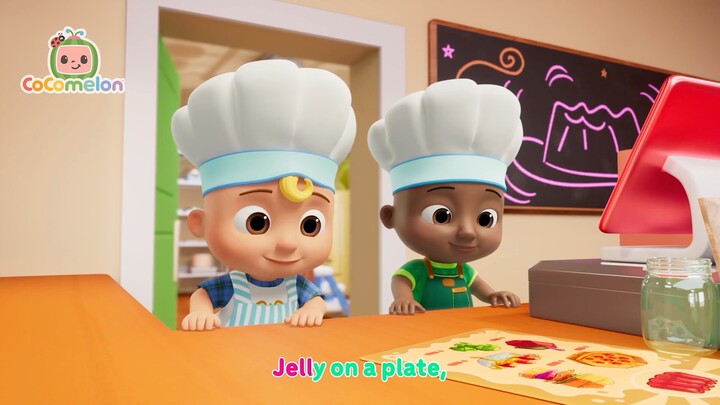 Jelly on a Plate 🧑‍🍳 Cooking with JJ & Cody | ENGLISH Nursery Rhymes & Kids Songs