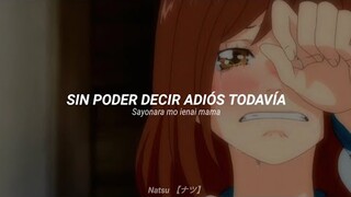 I Will・Ao Haru Ride Sub Español&Romaji + AMV ★