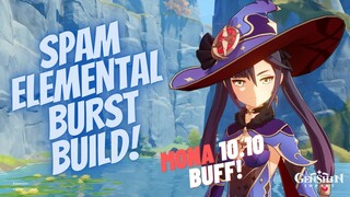 Genshin Impact - DPS Mona Buff! UNLIMITED Elemental Burst Build F2P Guide [AR34]