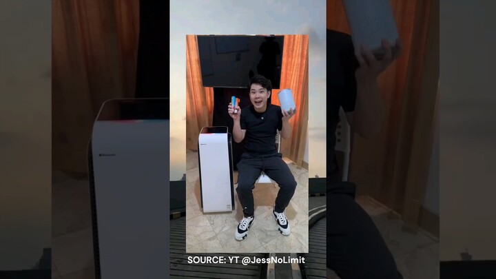 Air Purifier Rp100,000 VS Rp20,000,000#fyp #youtubeshorts #indonesia #jesnolimit #shortvideo
