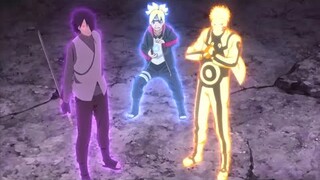 Naruto, Sasuke & Boruto vs Momoshiki Otsutsuki Sub Indonesia